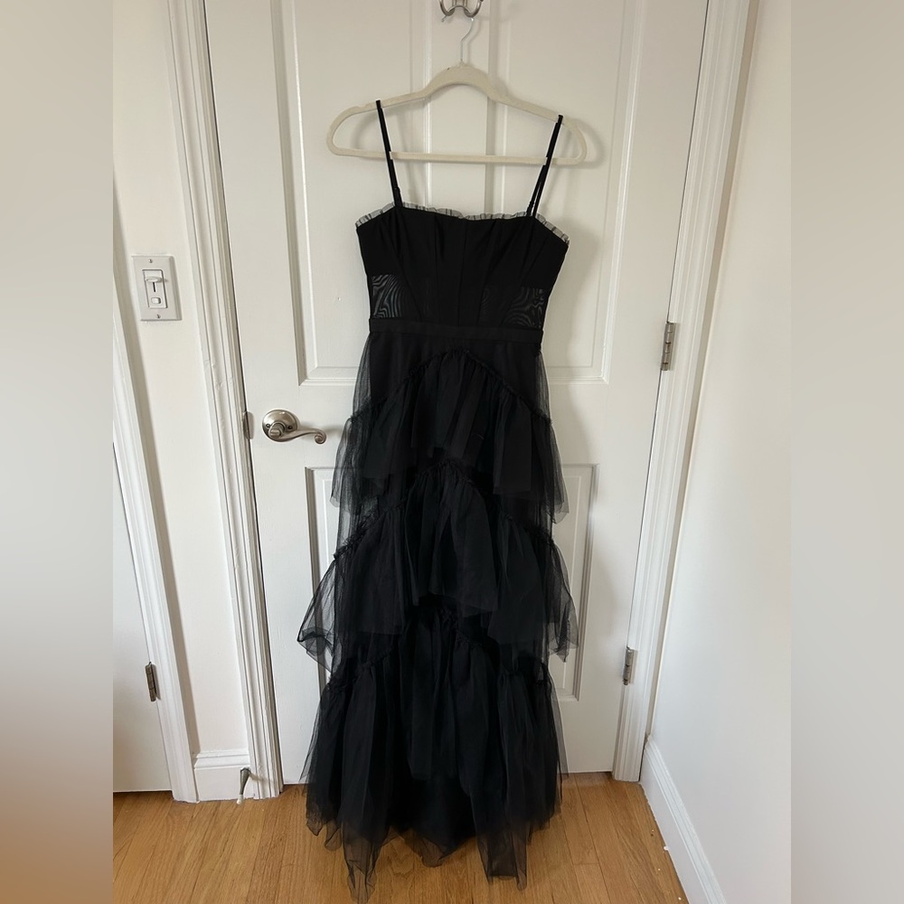 Bcbg maxazria tulle corset essential gown size 4